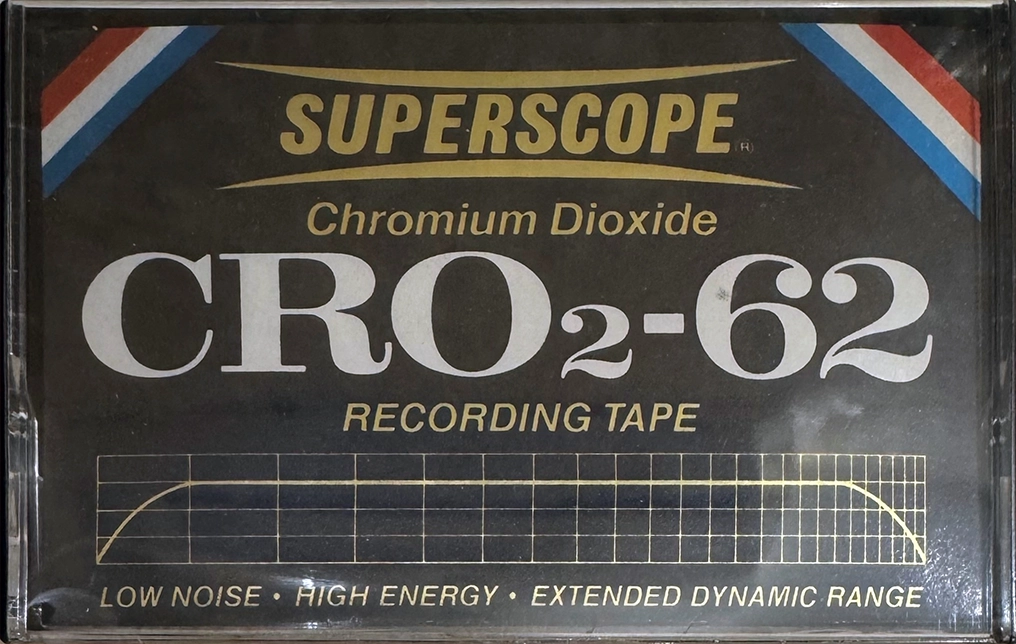 Compact Cassette Superscope CRO2 62 Type II Chrome USA