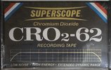 Compact Cassette Superscope CRO2 62 Type II Chrome 1975 USA