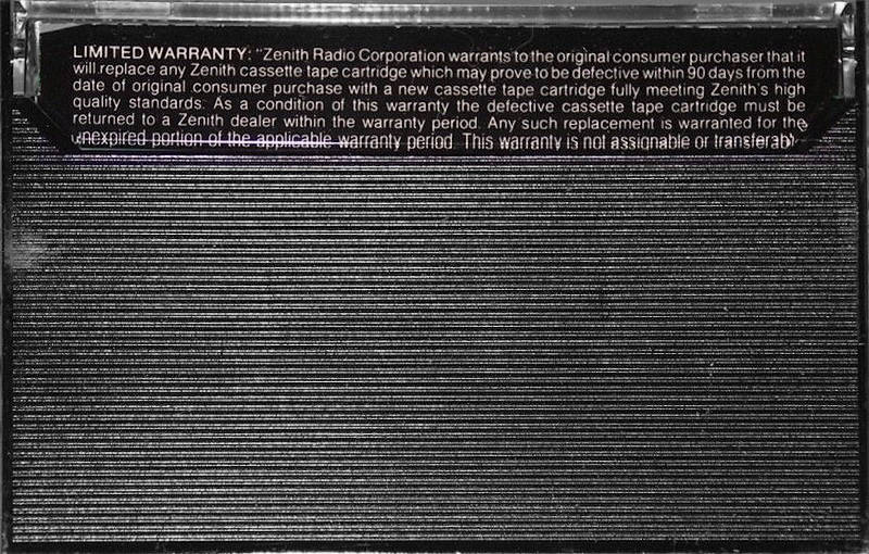 Compact Cassette: Unknown Zenith -  90