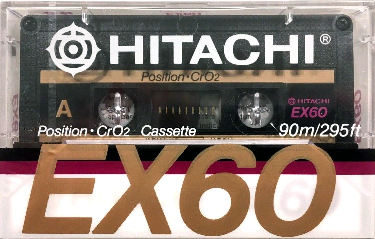 Compact Cassette Hitachi EX 60 Type II Chrome 1988 North America