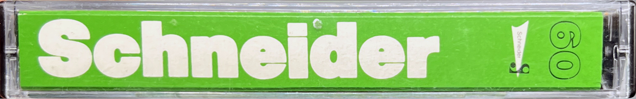 Compact Cassette Schneider 60 Type I Normal 1983 Europe