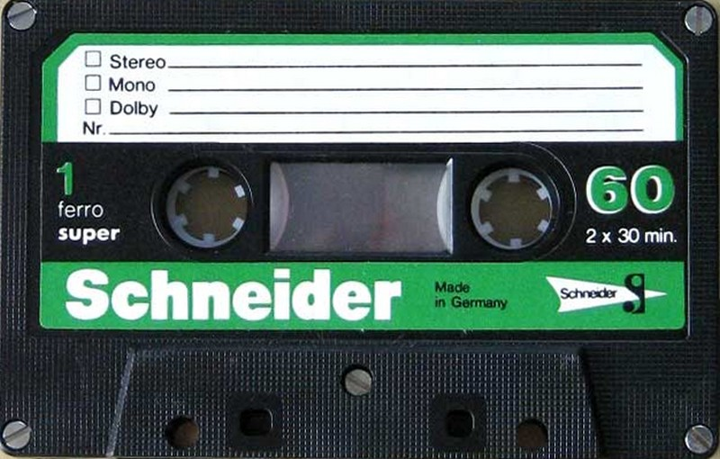 Compact Cassette: Unknown Schneider -  60