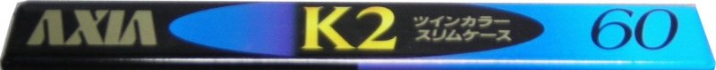 Compact Cassette AXIA K2 60 "K2A 60" Type II Chrome 1993 Japan