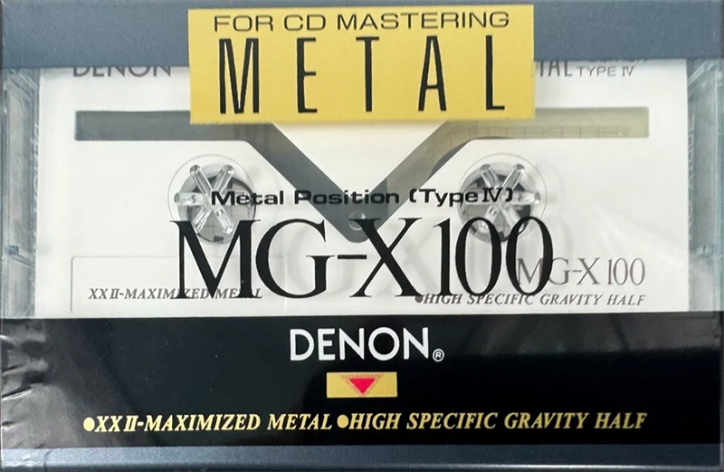 Compact Cassette Denon MG-X 100 "MG-X100ED" Type IV Metal 1991 Europe