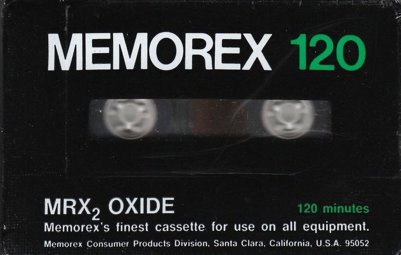 Compact Cassette Memorex MRX2 Oxide 120 Type I Normal 1974 USA