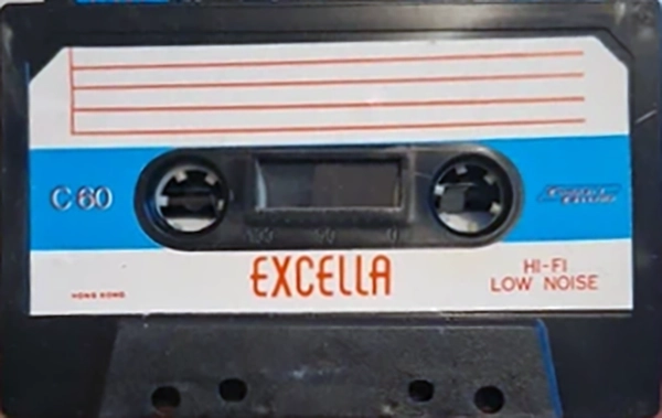 Compact Cassette Excella 60 "black" Type I Normal Hong Kong
