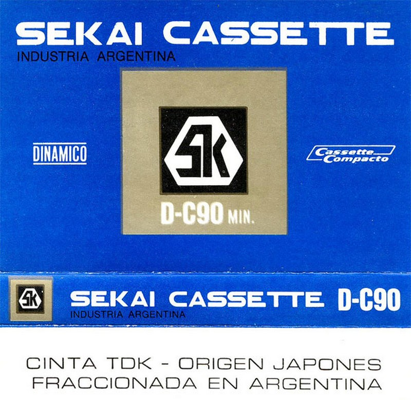 Compact Cassette Sekai 90 Type I Normal 1974 Argentina