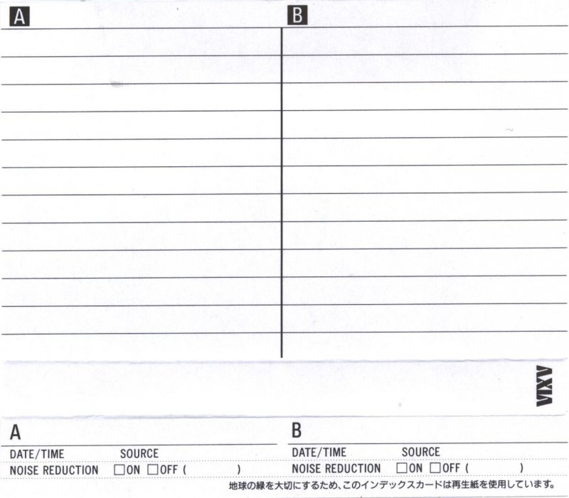 Compact Cassette AXIA J`z Metal 46 "JZMB 46" Type IV Metal 1993 Japan