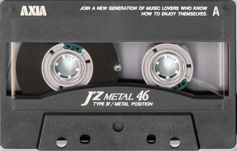 Compact Cassette AXIA J`z Metal 46 "JZMB 46" Type IV Metal 1993 Japan