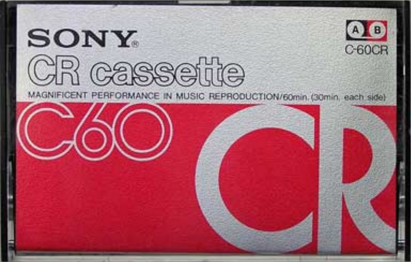 Compact Cassette Sony CR 60 Type II Chrome 1973 Japan