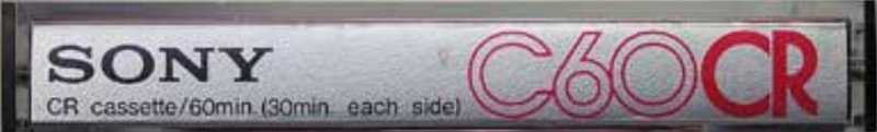 Compact Cassette Sony CR 60 Type II Chrome 1973 Japan
