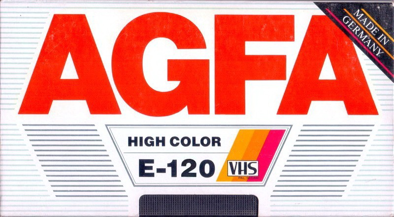 VHS, Video Home System AGFA High Color 120 Type I Normal 1987 Germany