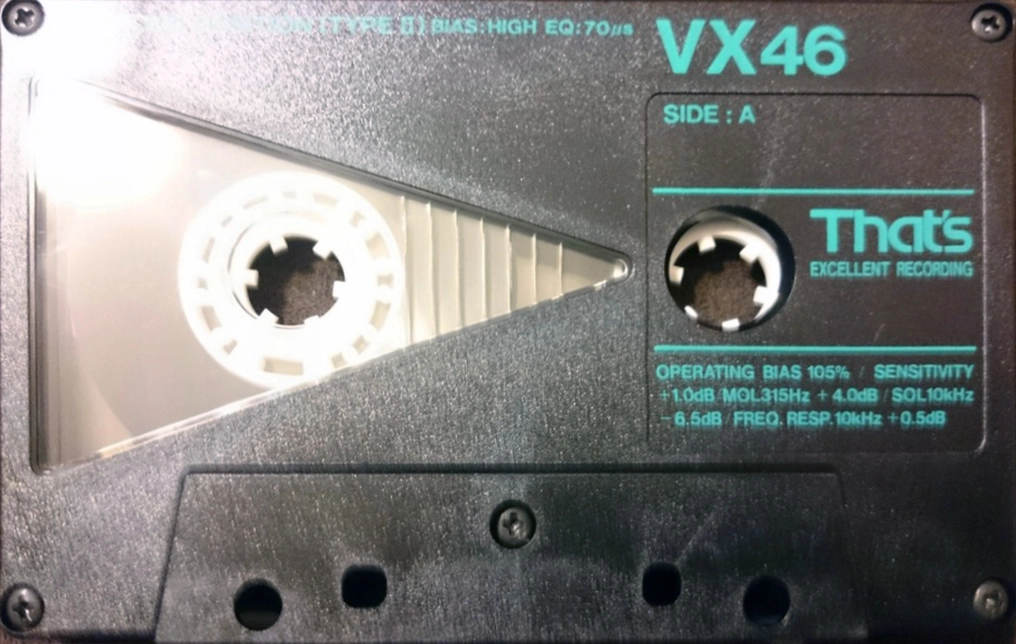 Compact Cassette Thats VX 46 Type II Chrome 1987 Europe
