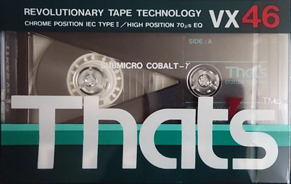Compact Cassette Thats VX 46 Type II Chrome 1987 Europe