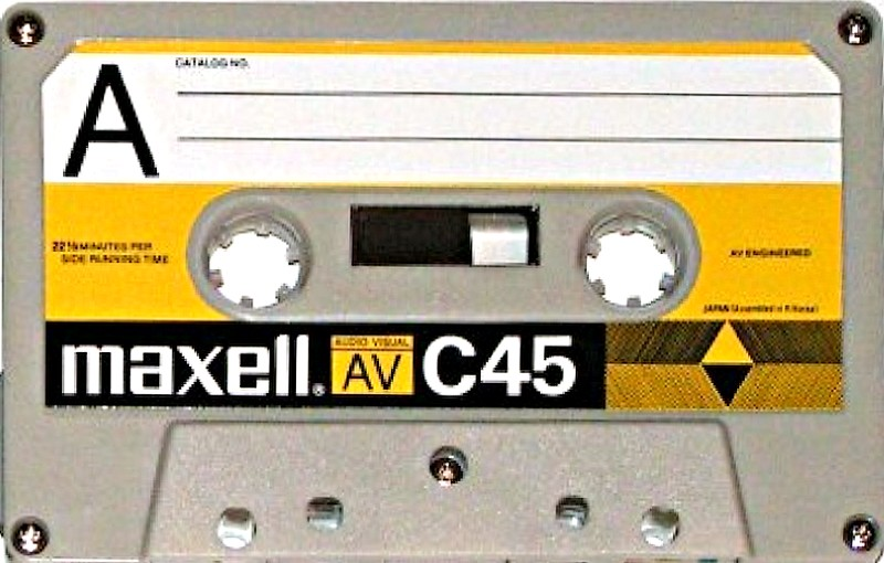 Compact Cassette Maxell AV 45 Type I Normal 1985 USA