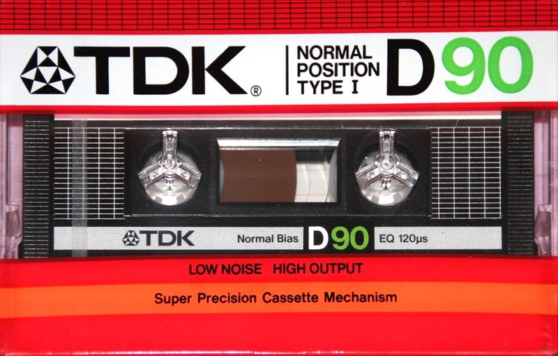 Compact Cassette TDK D 90 Type I Normal 1985 USA
