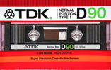 Compact Cassette TDK D 90 Type I Normal 1985 USA
