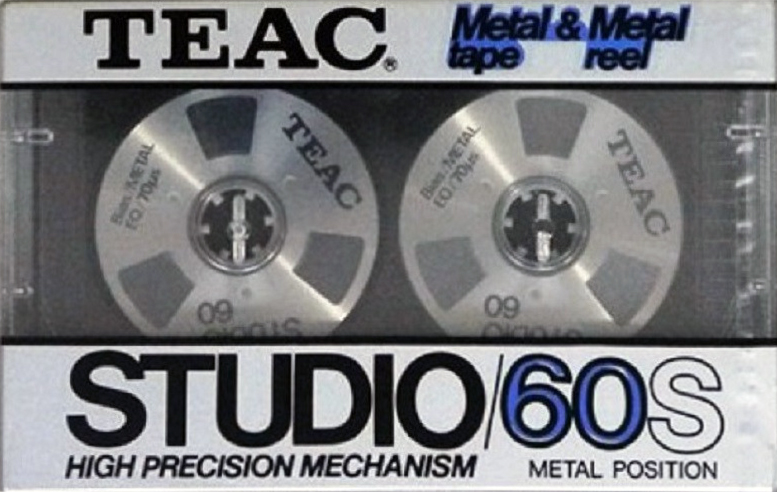 Compact Cassette Teac STUDIO 60 "/60S" Type IV Metal 1984 Japan