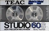 Compact Cassette Teac STUDIO 60 "/60S" Type IV Metal 1984 Japan