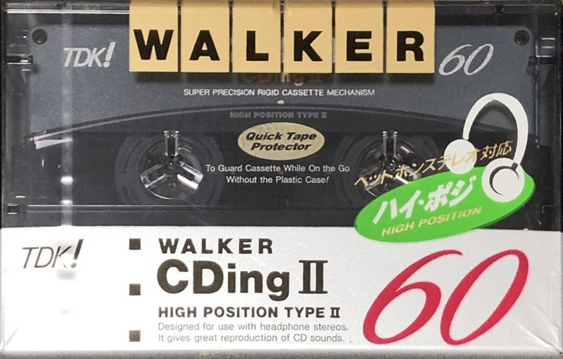 Compact Cassette TDK Walker CDing 2 60 "WCD2-60" Type II Chrome 1992 Japan