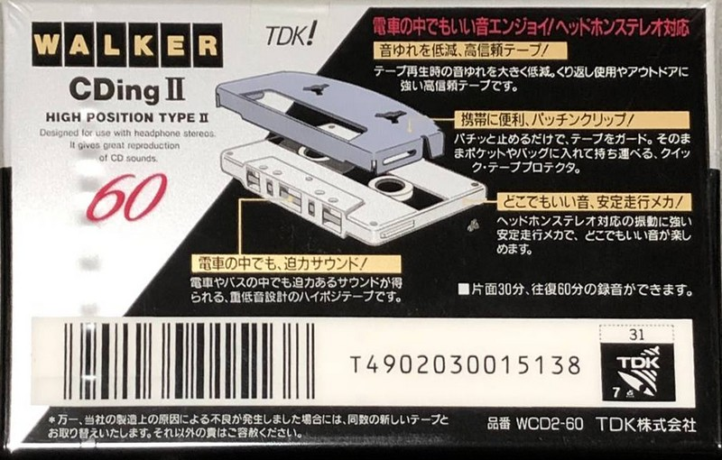 Compact Cassette: TDK  - Walker 60