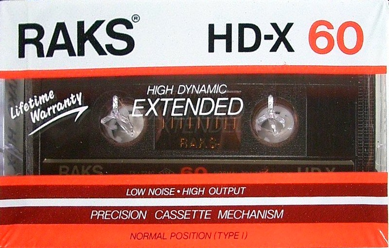 Compact Cassette: RAKS  - HD-X 60