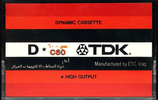 Compact Cassette TDK D 60 Type I Normal 1975 Iraq
