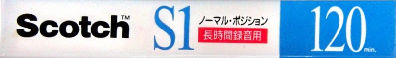 Compact Cassette Scotch S1 Live Sound 120 "S1-120 JM-0090-4295-4" Type I Normal 1993 Japan