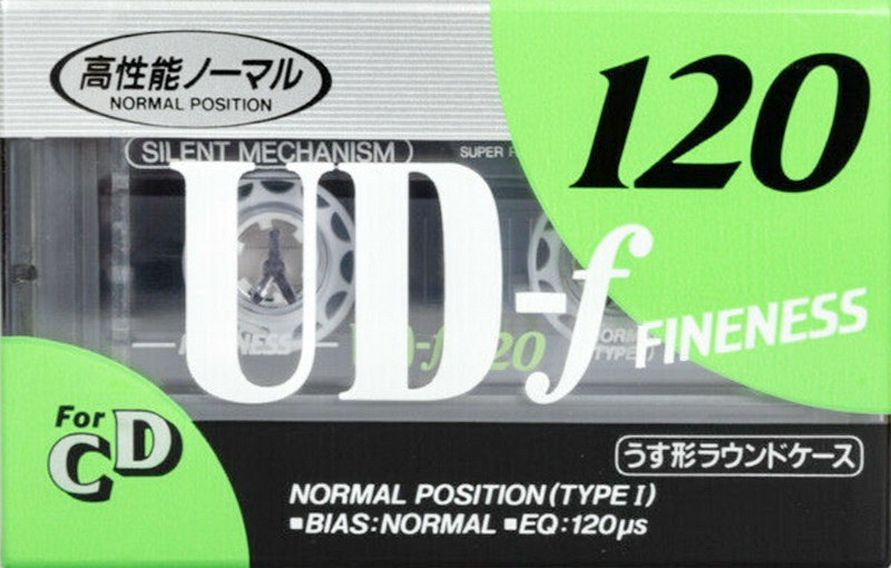 Compact Cassette Hitachi UD-f 120 Type I Normal 1990 Japan