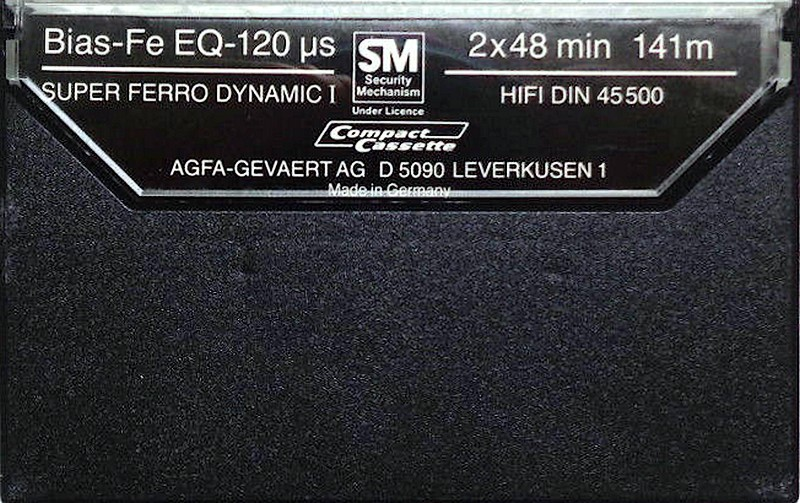 Compact Cassette AGFA Super Ferro Dynamic I 90+6 Type I Normal 1980 Europe