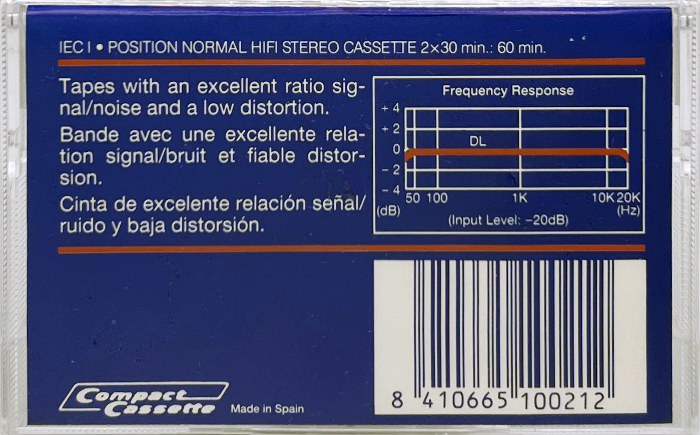 Compact Cassette Socimag HF-I 60 Type I Normal Europe