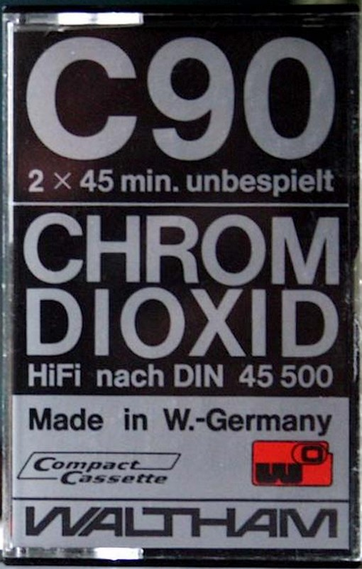 Compact Cassette Waltham 90 Type II Chrome Germany