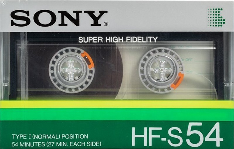 Compact Cassette Sony HF-S 54 Type I Normal 1985 Japan