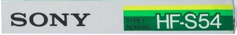 Compact Cassette Sony HF-S 54 Type I Normal 1985 Japan