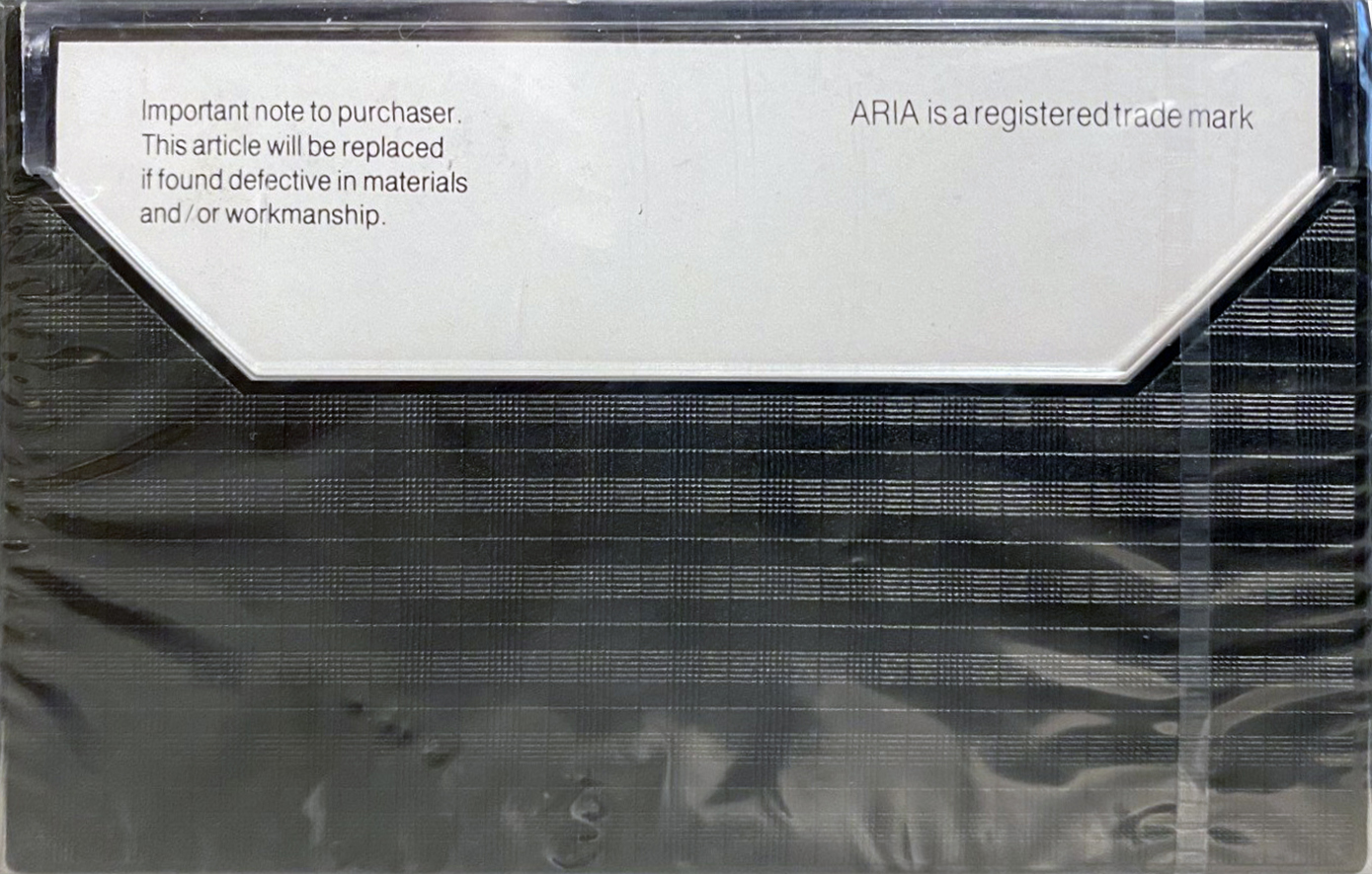Compact Cassette Aria UD 60 Type I Normal 1978 Australia