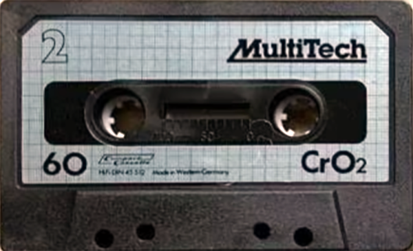Compact Cassette MultiTech 60 Type II Chrome Germany