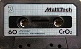 Compact Cassette MultiTech 60 Type II Chrome Germany
