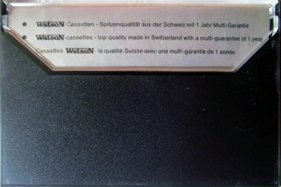 Compact Cassette Watson 90 Type II Chrome 1978 Europe