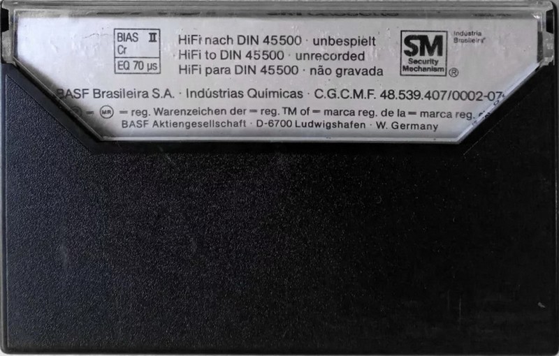 Compact Cassette BASF Chromdioxid II 60 Type II Chrome 1979 Brazil