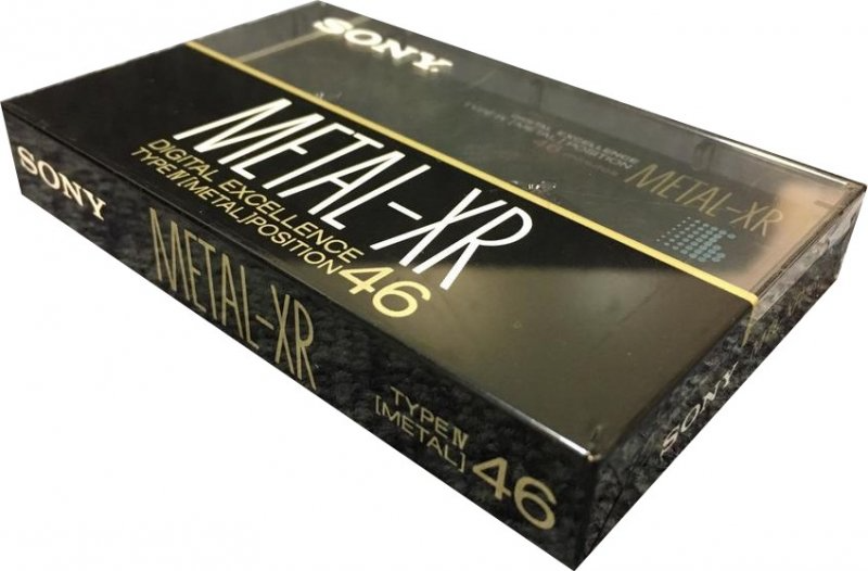 Compact Cassette Sony Metal-XR 46 "MTL-XR46" Type IV Metal 1989 Japan