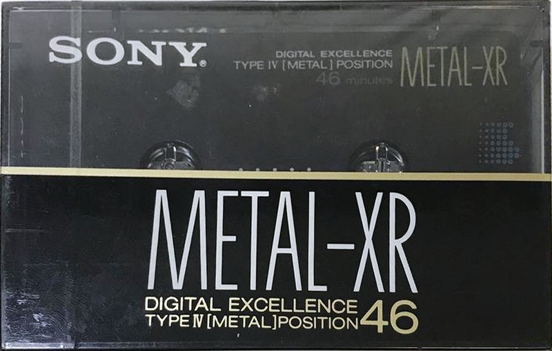 Compact Cassette Sony Metal-XR 46 "MTL-XR46" Type IV Metal 1989 Japan