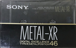 Compact Cassette Sony Metal-XR 46 "MTL-XR46" Type IV Metal 1989 Japan