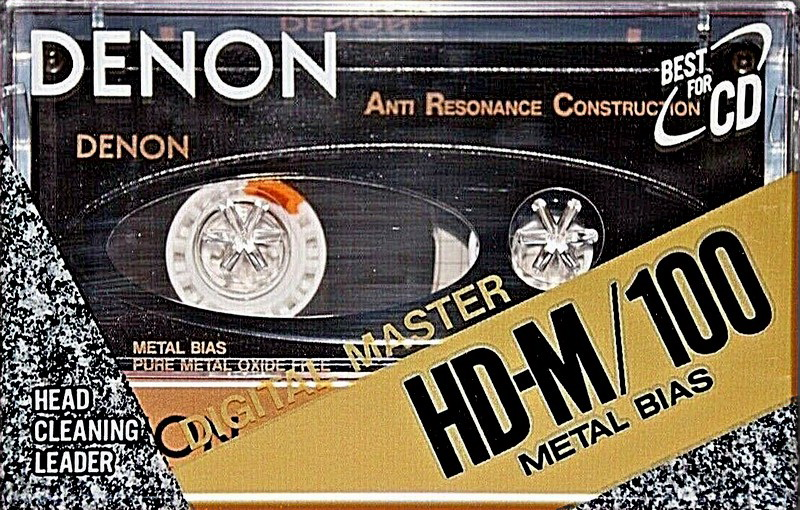 Compact Cassette Denon HD-M 100 "HD-M100SE" Type IV Metal 1990 Europe