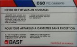Compact Cassette BASF FE 60 Type I Normal France