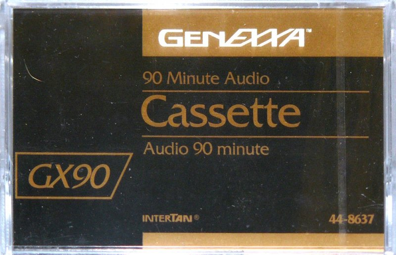 Compact Cassette Genexxa 90 "InterTan GX 5586-36" Type I Normal 1989 Canada