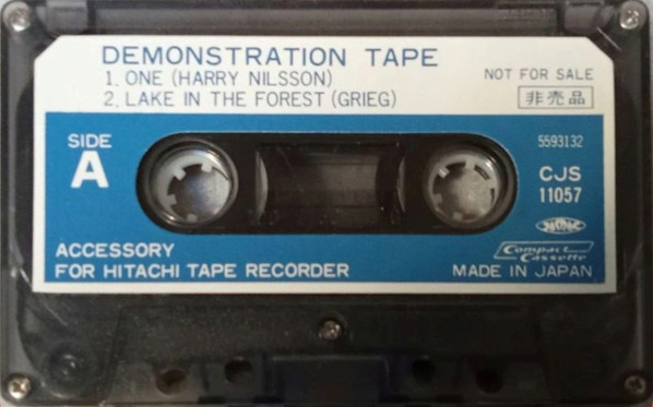 Compact Cassette Hitachi "CJS 11057" Demonstration Tape Japan