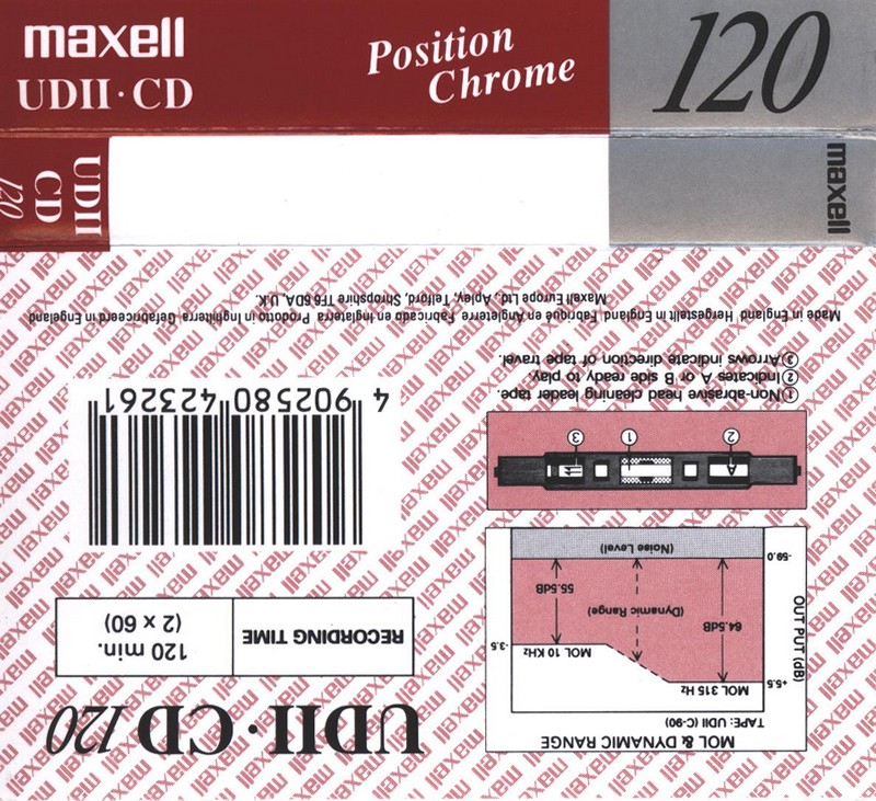 Compact Cassette: Maxell / Hitachi Maxell - UDII-CD 120