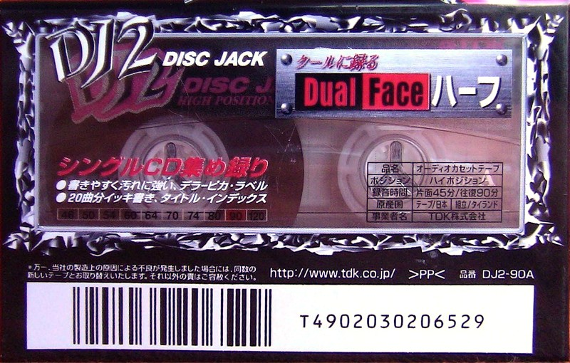 Compact Cassette: TDK  - DJ2 90