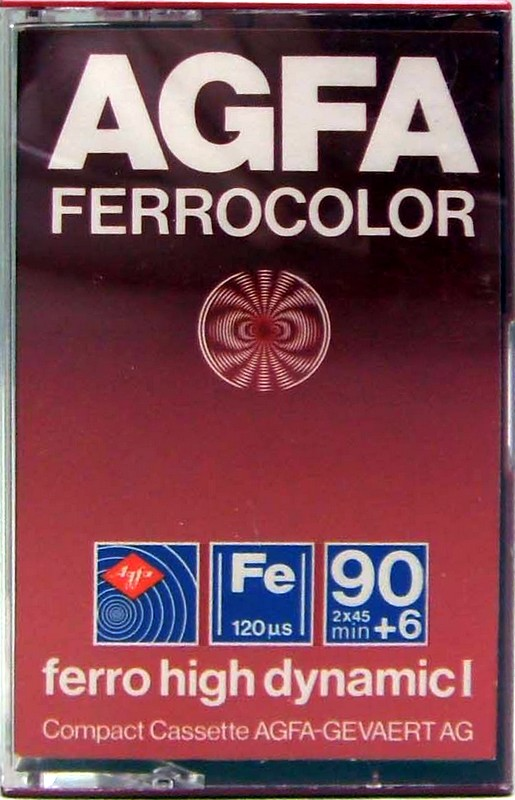 Compact Cassette AGFA Ferrocolor 90+6 Type I Normal 1979 Europe