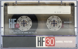 Compact Cassette Sony HF 30 Type I Normal 1989 Japan